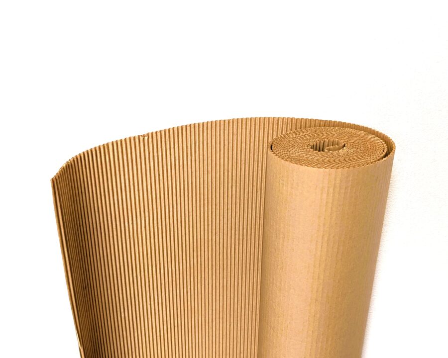 引き出された巻きダンボールの拡大写真。