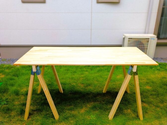 作業台の完成状況